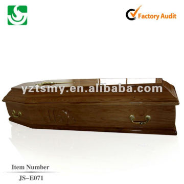 hardwood coffin for the dead